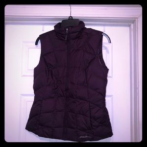 Eddie Bauer Fleece Lined Vest - Plumb